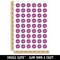 Polka Dot Hair Scrunchie Temporary Tattoo Water Resistant Fake Body Art Set Collection (1 Sheet)